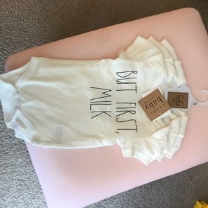 Rae Dunn Baby Onesie Set